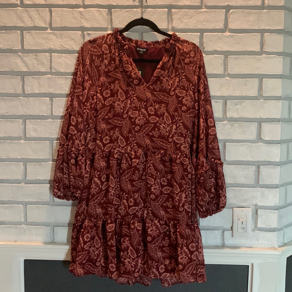 Paisley mini dress